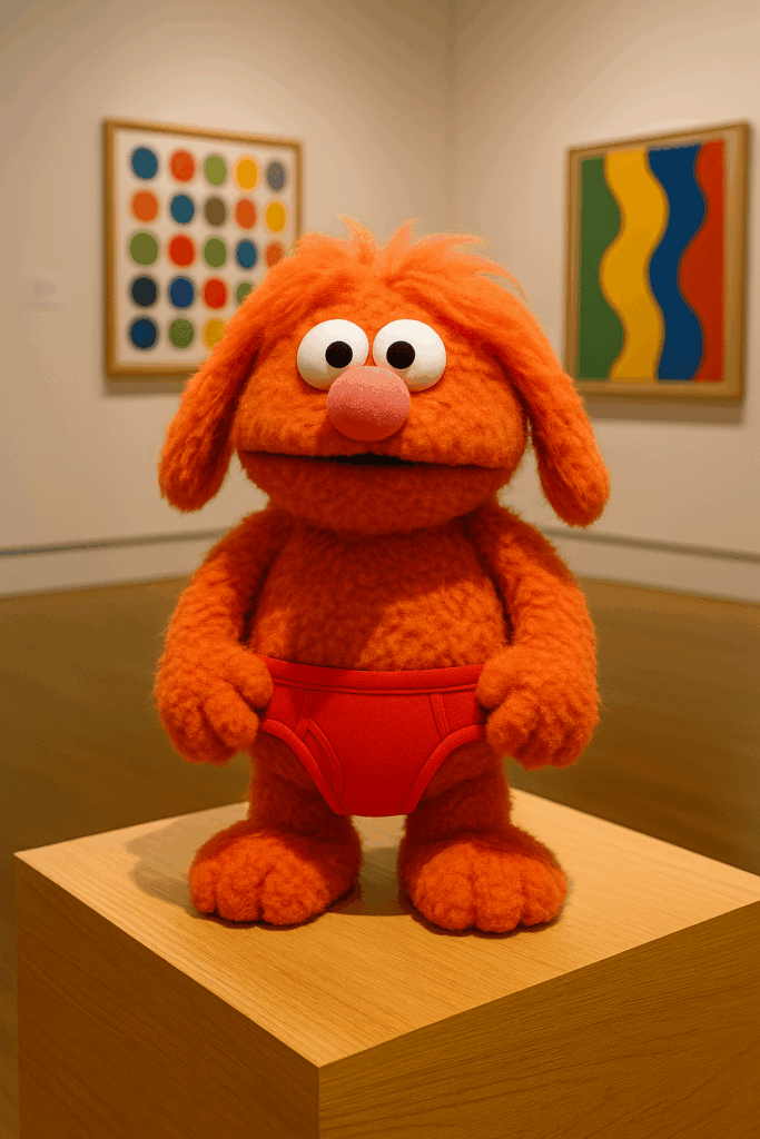 美術館で展示されているパンティロプス